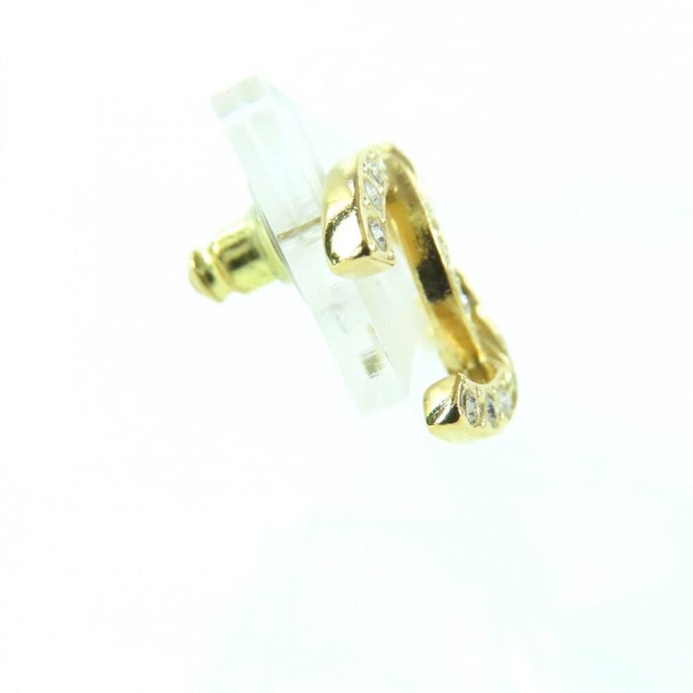 CHANEL Gold Logo Earrings - Picture 5 of 7